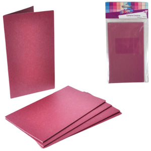 Menukaarten paars 17 cm 5 stuks | 24 stuks