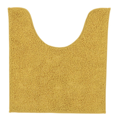 Wc mat mosterdgeel polyester 45 x 50 cm | 6 stuks
