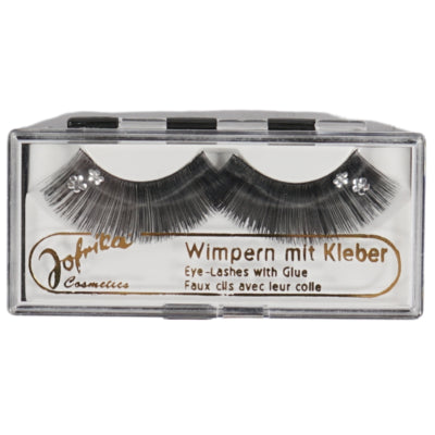 Load image into Gallery viewer, Jofrika cosmetics kunstwimpers zwart zilver 7 cm b-keus ve500 | 50 stuks
