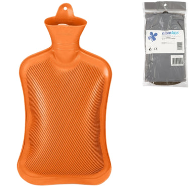 Relaxdays warmwater kruik oranje 2 l | 6 stuks