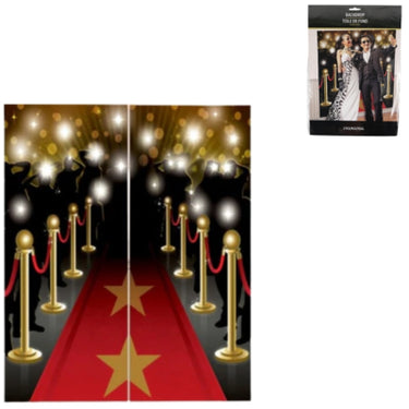 Amscan wanddecoratie hollywood scene 165 cm 2-delig | 24 stuks