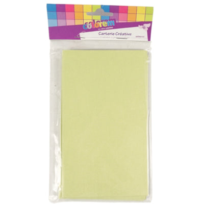 Menukaarten groen 17 cm 5 stuks | 24 stuks