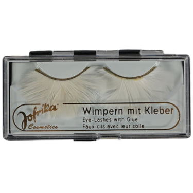 Jofrika cosmetics kunstwimpers veren wit 9,5 cm b-keus ve500 | 50 stuks