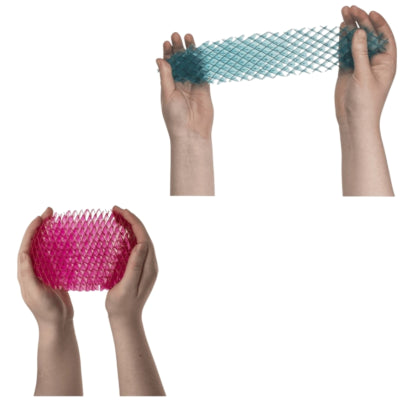 Out of the blue sensory worm fidget 34,5 cm 2 assorti | 24 stuks