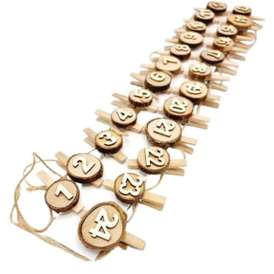 Adventskalender diy 5 cm set van 24 | 16 stuks