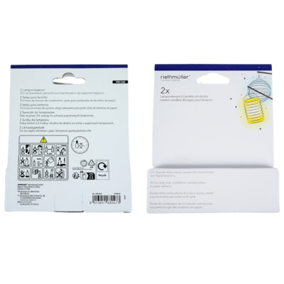 Load image into Gallery viewer, Amscan lampion kaarsen wit 1,8 x 10,5 cm set van 2 | 40 stuks
