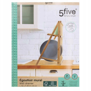 5five afdruiprek bamboe 60 cm | 4 stuks