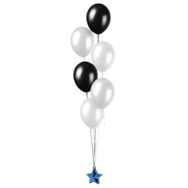 Amscan ballongewicht ster blauw 10 cm | 24 stuks