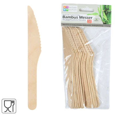 Afbeelding laden in galerijviewer, Bamboe messen 16.5 cm 12 stuks | 24 stuks
