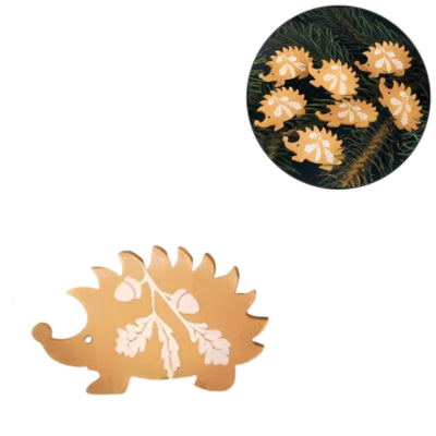Load image into Gallery viewer, Dekoratie egel hout 4 cm set van 12 | 24 stuks
