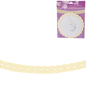 Slinger rond papier geel 3 m | 24 stuks