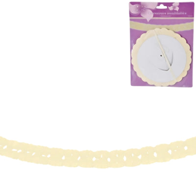 Slinger rond papier geel 3 m | 24 stuks