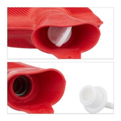 Load image into Gallery viewer, Relaxdays warmwater kruik rood 2 l | 6 stuks
