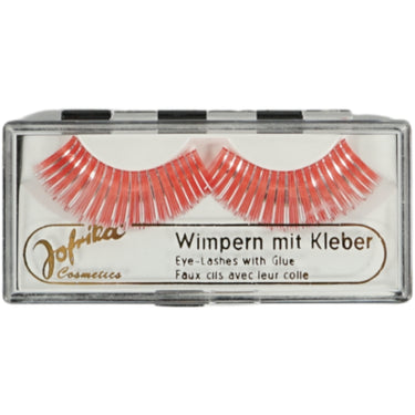 Jofrika cosmetics kunstwimpers oranje zilver 9,5 cm b-keus | 60 stuks