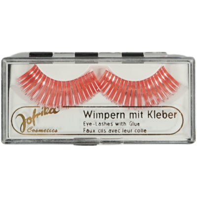Load image into Gallery viewer, Jofrika cosmetics kunstwimpers oranje zilver 9,5 cm b-keus | 60 stuks
