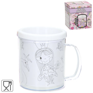 Kleur je eigen beker prinses 250 ml | 36 stuks