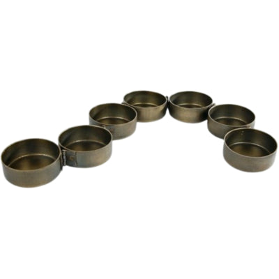 Theelichthouder caterpillar metaal goudkleurig 30 cm | 24 stuks