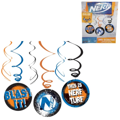Load image into Gallery viewer, Amscan spiraal hanger nerf 60 cm set van 3 | 24 stuks
