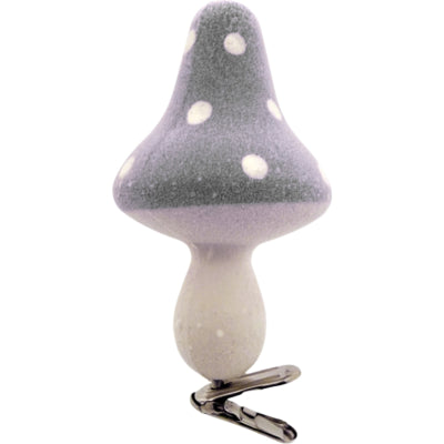 Load image into Gallery viewer, Decoratie paddenstoelen op clip grijs 9 cm set van 6 | 12 stuks
