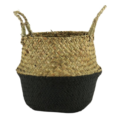 Mand zeegras bruin zwart 19 cm | 8 stuks