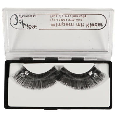 Load image into Gallery viewer, Jofrika cosmetics kunstwimpers zwart zilver 7 cm b-keus ve500 | 50 stuks
