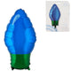 Amscan folie ballon kerstlamp blauw 55 cm | 25 stuks