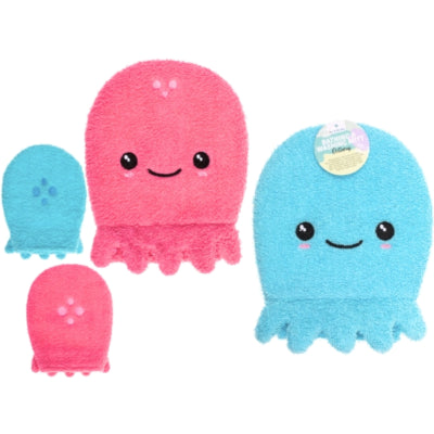 Load image into Gallery viewer, Washand octopus 21 cm 2 assorti | 48 stuks

