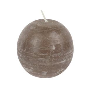Gala bolkaars taupe 8 x 8 cm | 12 stuks