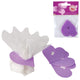 Sluitclips hartvorm paars 5 cm 12 stuks | 48 stuks