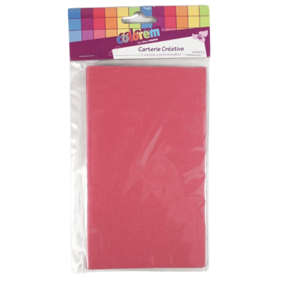 Menukaarten fuchsia 17 cm 5 stuks | 24 stuks