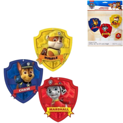 Load image into Gallery viewer, Amscan paw patrol honeycomb decoratie bal 17 cm set van 3 | 12 stuks
