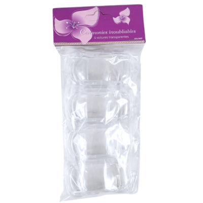 Load image into Gallery viewer, Hanger auto transparant 8 cm 4 stuks | 48 stuks
