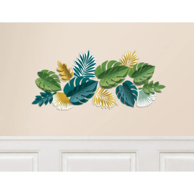 Load image into Gallery viewer, Amscan decoratie 3d palmbladeren 31 cm 13-delig | 12 stuks
