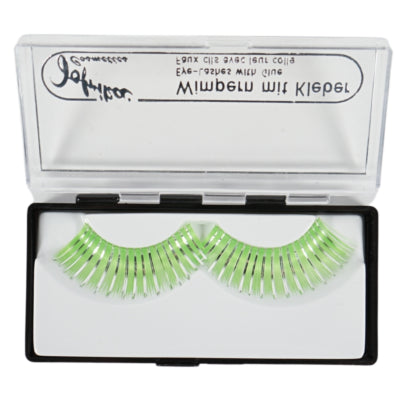 Load image into Gallery viewer, Jofrika cosmetics kunstwimpers groen zilver 9,5 cm b-keus | 60 stuks
