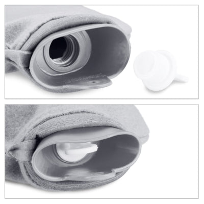 Load image into Gallery viewer, Relaxdays warmwater kruik met hoes grijs 1,5 l | 12 stuks
