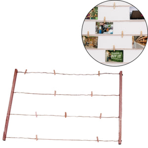 Foto frame met knijpers 70 cm | 24 stuks