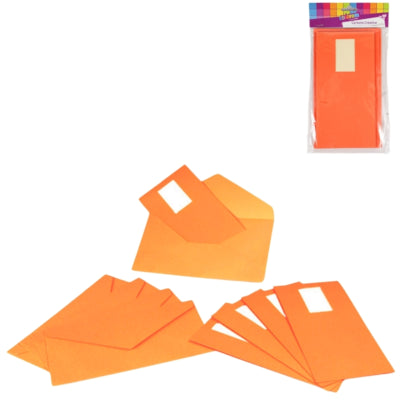 Load image into Gallery viewer, Uitnodigingskaarten en enveloppen oranje 5 stuks | 48 stuks
