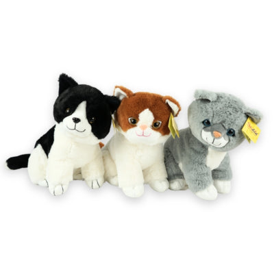 Load image into Gallery viewer, Sunkid poes zwart wit 40 cm | 6 stuks
