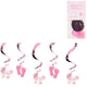Amscan spiraal hanger baby girl folie 61 cm set van 5 | 24 stuks
