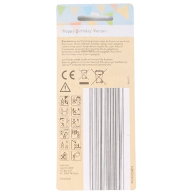 Load image into Gallery viewer, Livingart casa deco verjaardagskaarsen met muziek verpakking duits op batterij 12 cm | 50 stuks
