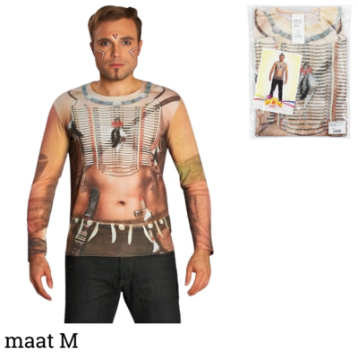 Load image into Gallery viewer, Kostuum indiaan shirt volwassenen maat m | 13 stuks
