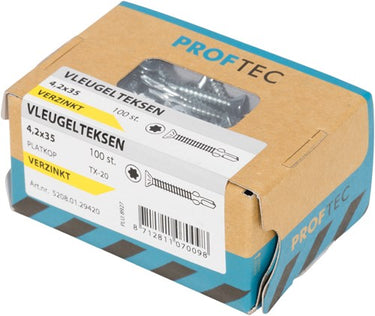 Proftec gipsplaatschroef gefosfateerd fijn ph2 3.5x35 | 1000 stuks - 5234.05.17401
