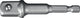 Promat tecwerk adapter | aandrijfzeskant 1 4 inch | aandrijfvierkant 1 2 inch | lengte 72 mm - 4000821080