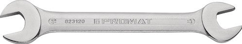 Promat tecwerk dubbele steeksleutel | 20 x 22 mm lengte 235 mm | verchroomd - 4000823126