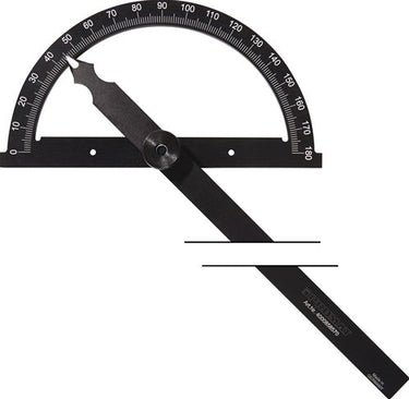 Promat tecwerk hoekmeter | gradenboog-d. 120 mm | beenlengte 150 mm - 4000858562