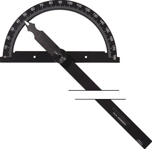 Promat tecwerk hoekmeter | gradenboog-d. 150 mm | beenlengte 200 mm - 4000858565
