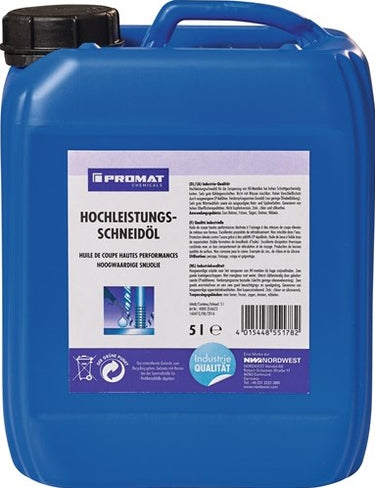 Promat tecwerk hoogwaardige snijolie | 5 l vloeistofvat - 4000354625