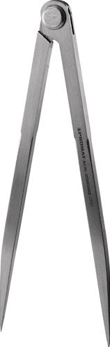 Promat tecwerk puntpasser | lengte 250 mm | met klinkscharnier - 4000858902