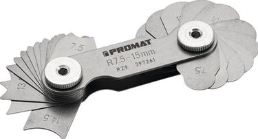 Promat tecwerk radiusmal | 15,5-25 mm | aantal bladen 15 st. - 4000851417