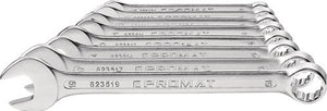 Promat tecwerk ring-steeksleutelset | 12-delig sleutelwijdte 6-22 mm | model a chroom-vanadiumstaal - 4000823603